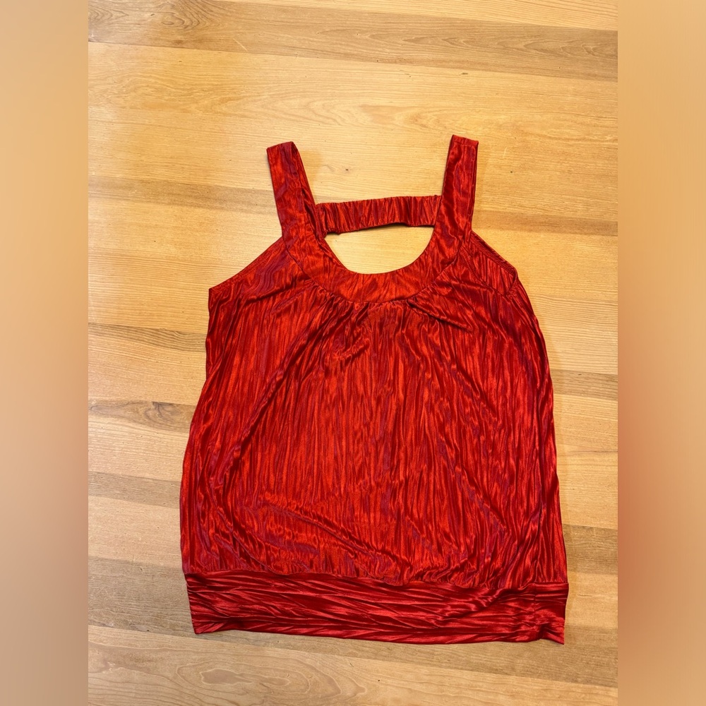 A. Byer Women's Orange Tank Top Shirt Large